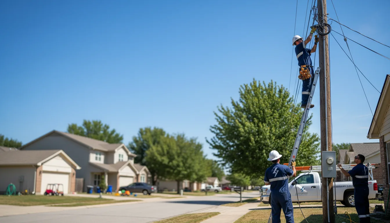 Residential electrician providing installation services in Hiltons, VA